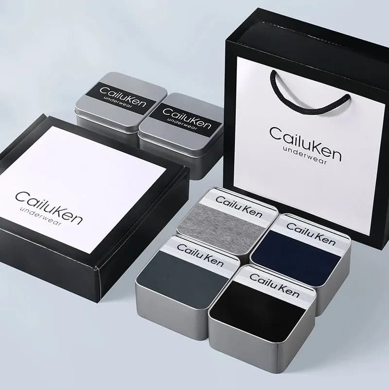 QARIEN CK men s underwear pure cotton breathable boxer briefs men s boxer briefs youth gift box for boyfriend 25 - OrientDig Spreadsheet