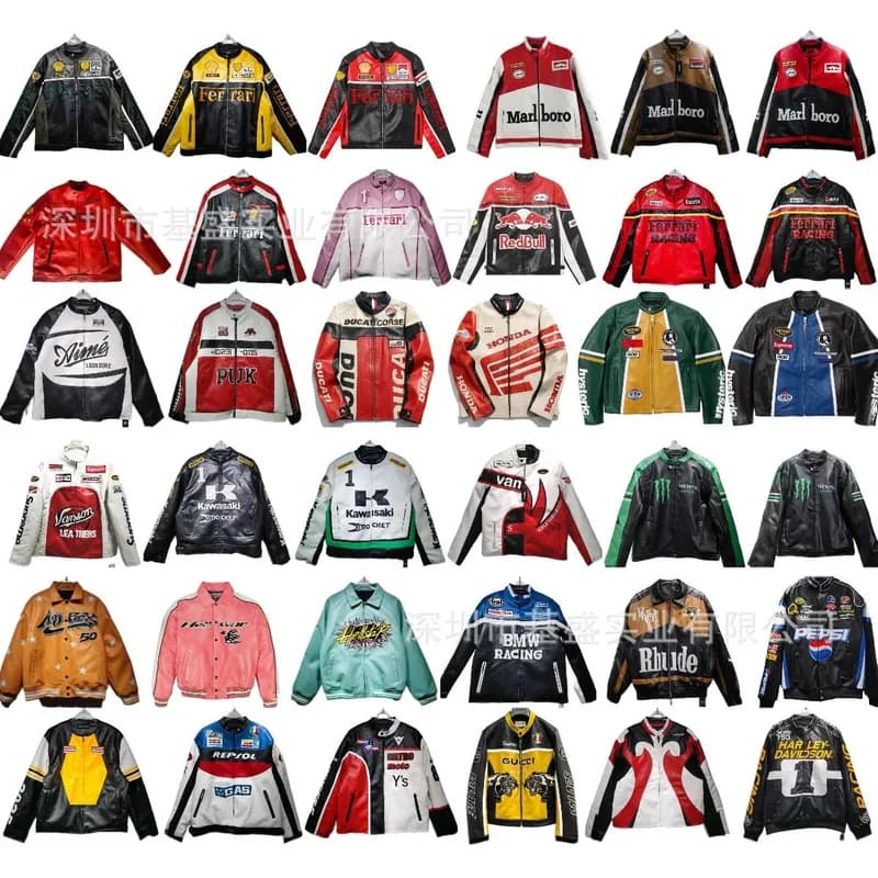 2025 cross border American style heavy craft stitching full style pu leather jacket American retro street style motorcycle racing suit for men and women 7 - OrientDig Spreadsheet