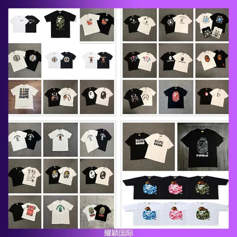 Bape classic series camouflage round people letter print collection short sleeved trendy men s and women s casual T shirts 3 - OrientDig Spreadsheet