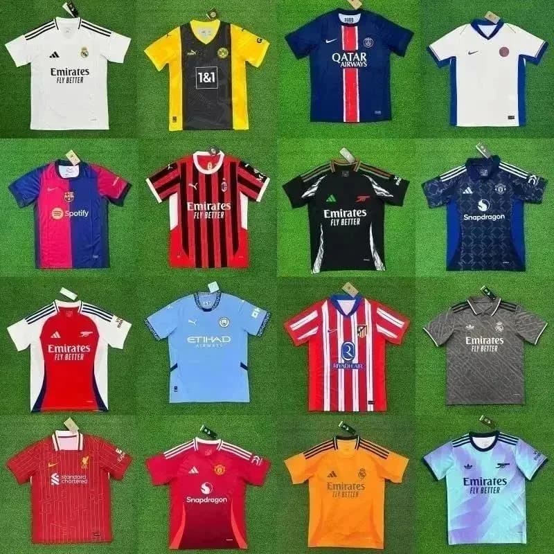 24-25 Season Club Football Jersey Collection - OrientDig Spreadsheet