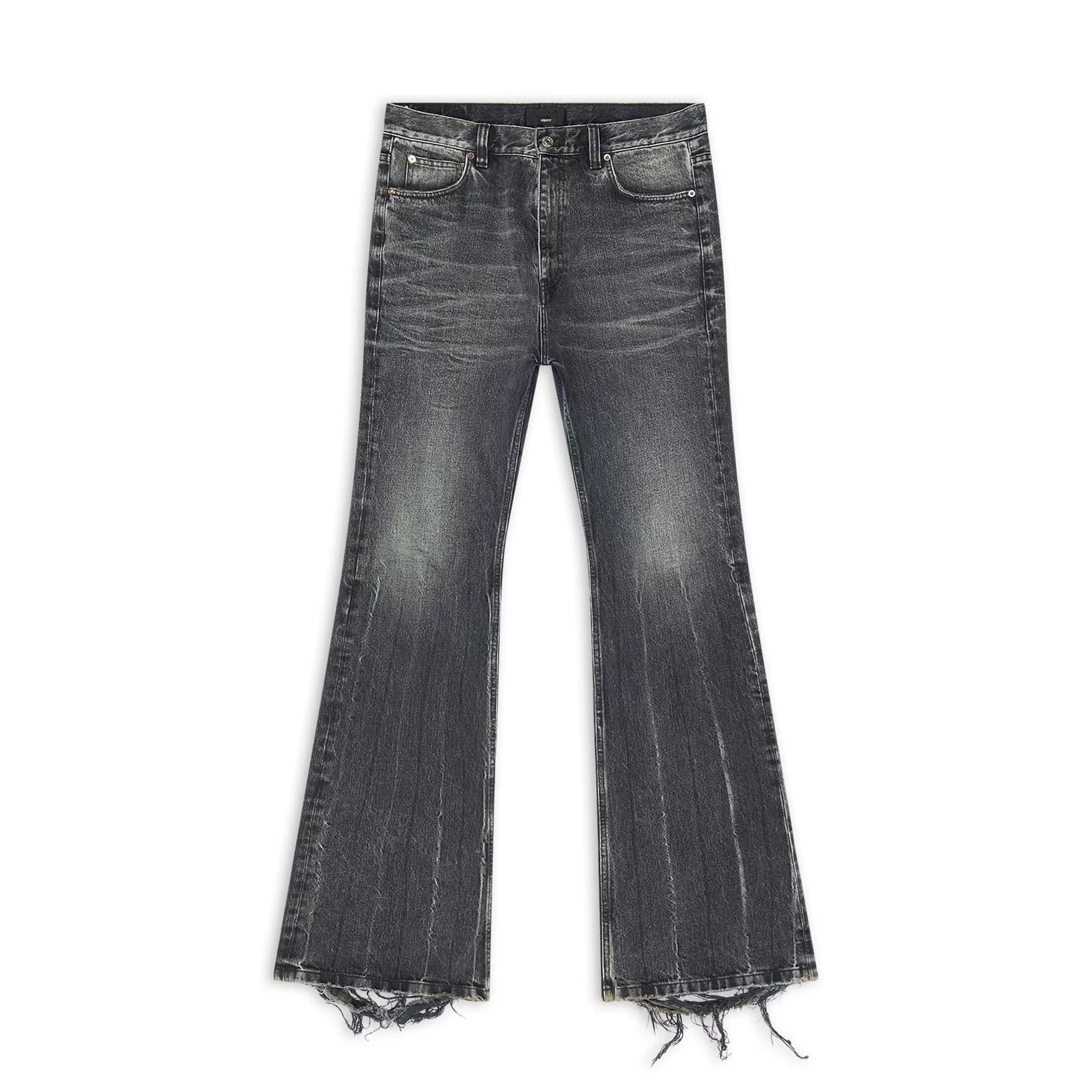 BMC Flared Trousers black and gray washed distressed skinny jeans loose Flared pants Trousers - OrientDig Spreadsheet