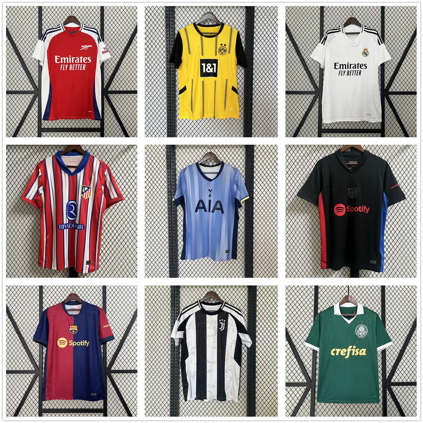 2425 League Club AC Manchester City Barcelona Paris Tottenham Dortmund Palmeiras Home and Away Thai Edition Tops - OrientDig Spreadsheet