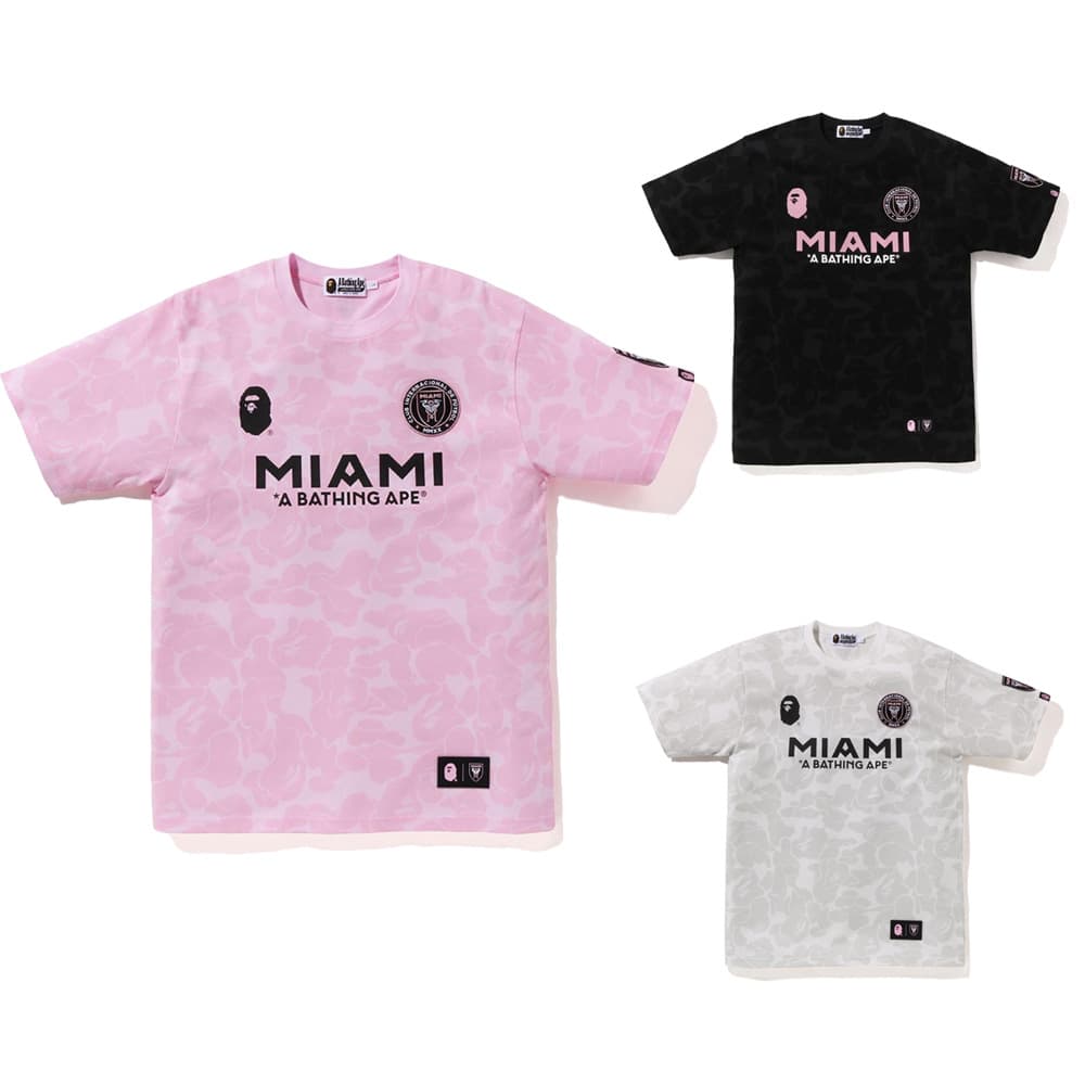 BAPE x Miami International MIAMI joint camouflage unisex short-sleeved sports T-shirt - OrientDig Spreadsheet