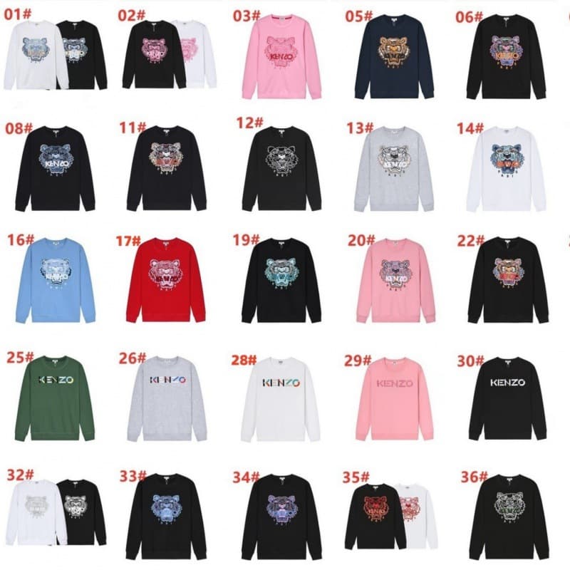 One piece drop shipping 2023 spring and autumn new trendy brand tiger head letter patch embroidery couple terry round neck sweatshirt - OrientDig Spreadsheet