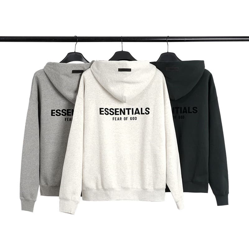 FOG double line ESSENTIALS flocking hooded sweatshirt high street loose casual American couple pullover men and women - OrientDig Spreadsheet
