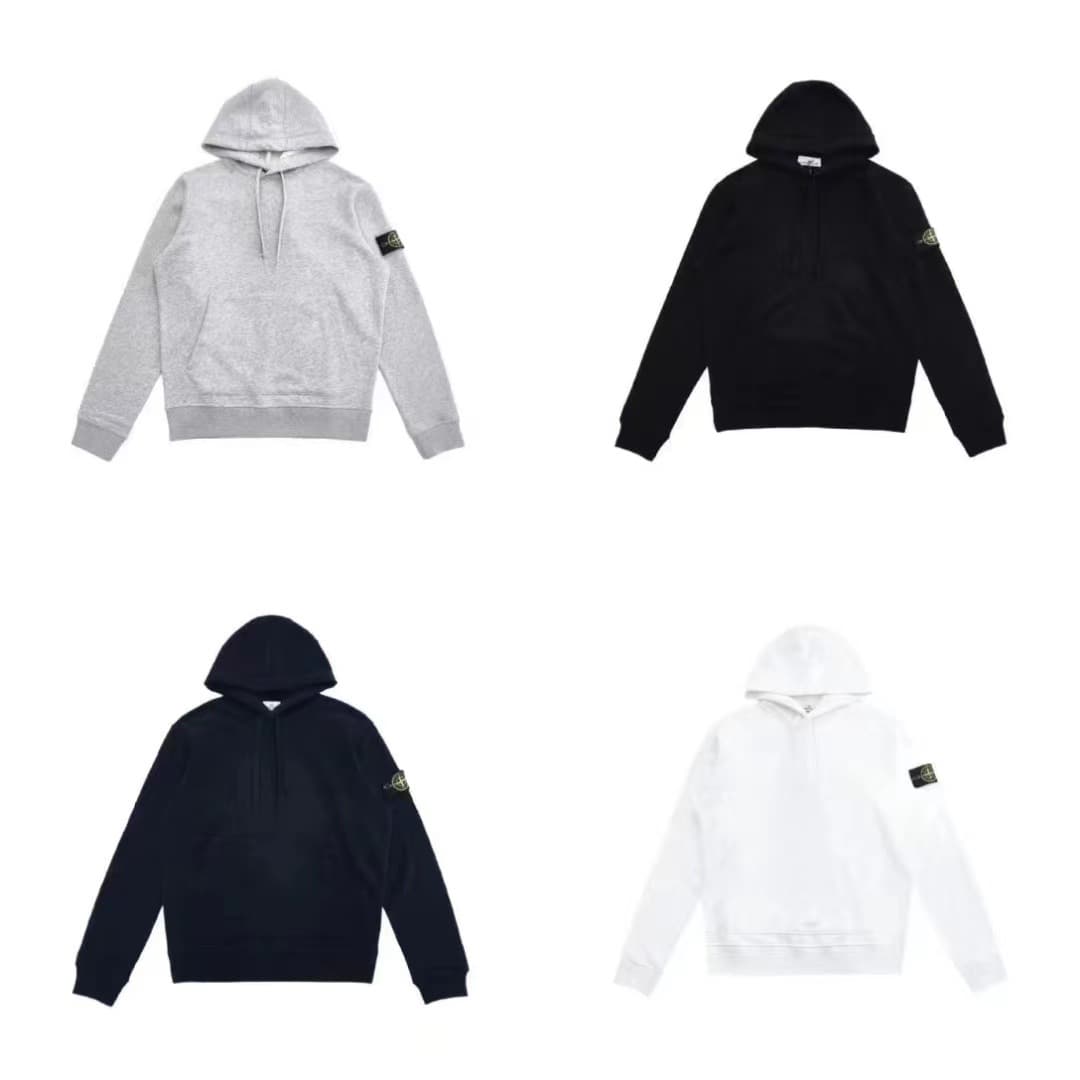 High-end STON 20SS stone compass badge basic functional men and women hooded jacket sweatshirt cross-border e-commerce - OrientDig Spreadsheet