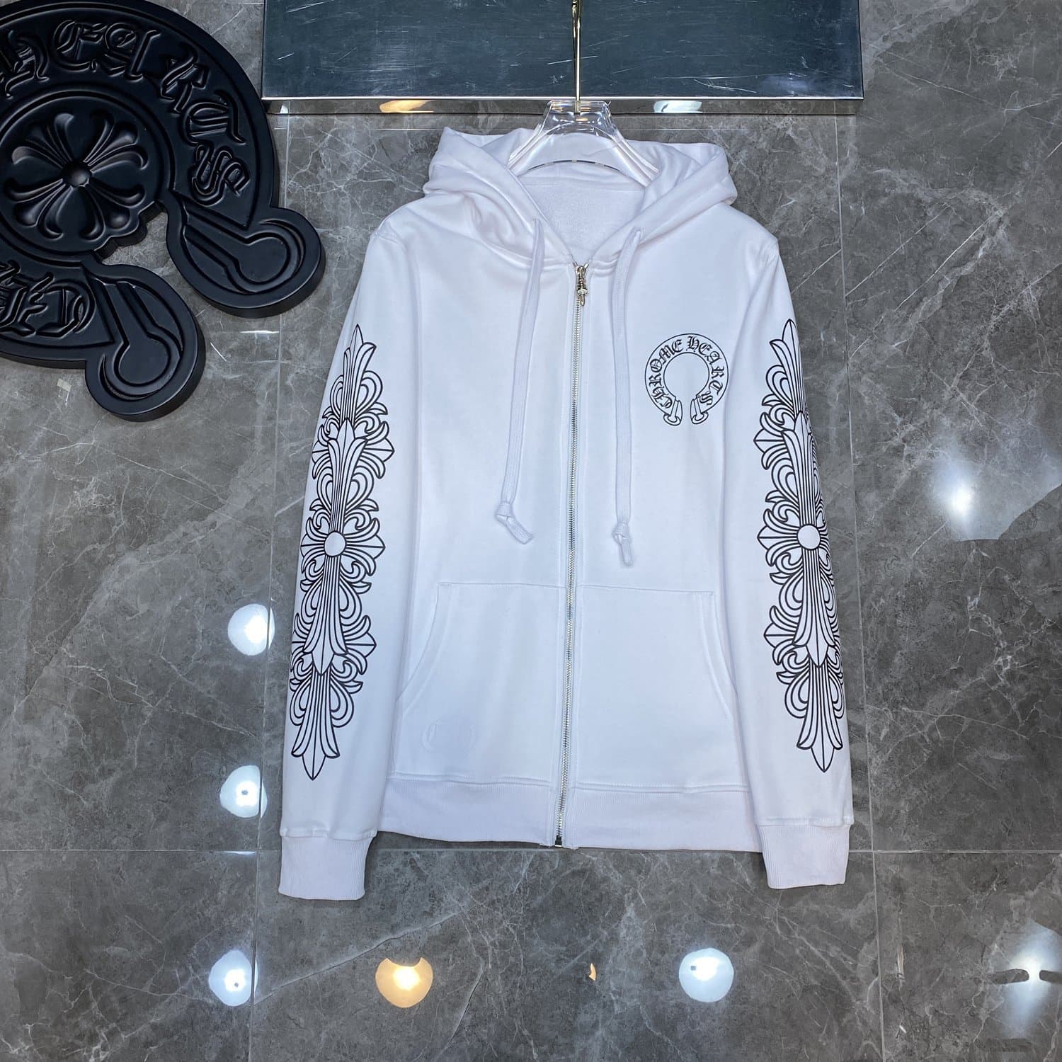 Chrome hearts zipper hoodie - Image 4