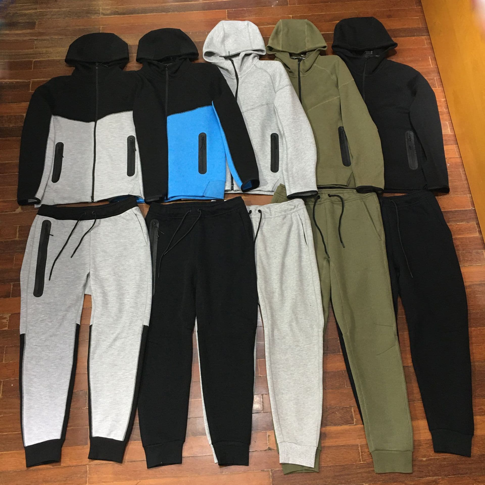 2024 Spring and Autumn New Sports Suit Men's Knitted Casual Hooded Cardigan 922 Jacket and 002 Sweatpants - OrientDig Spreadsheet