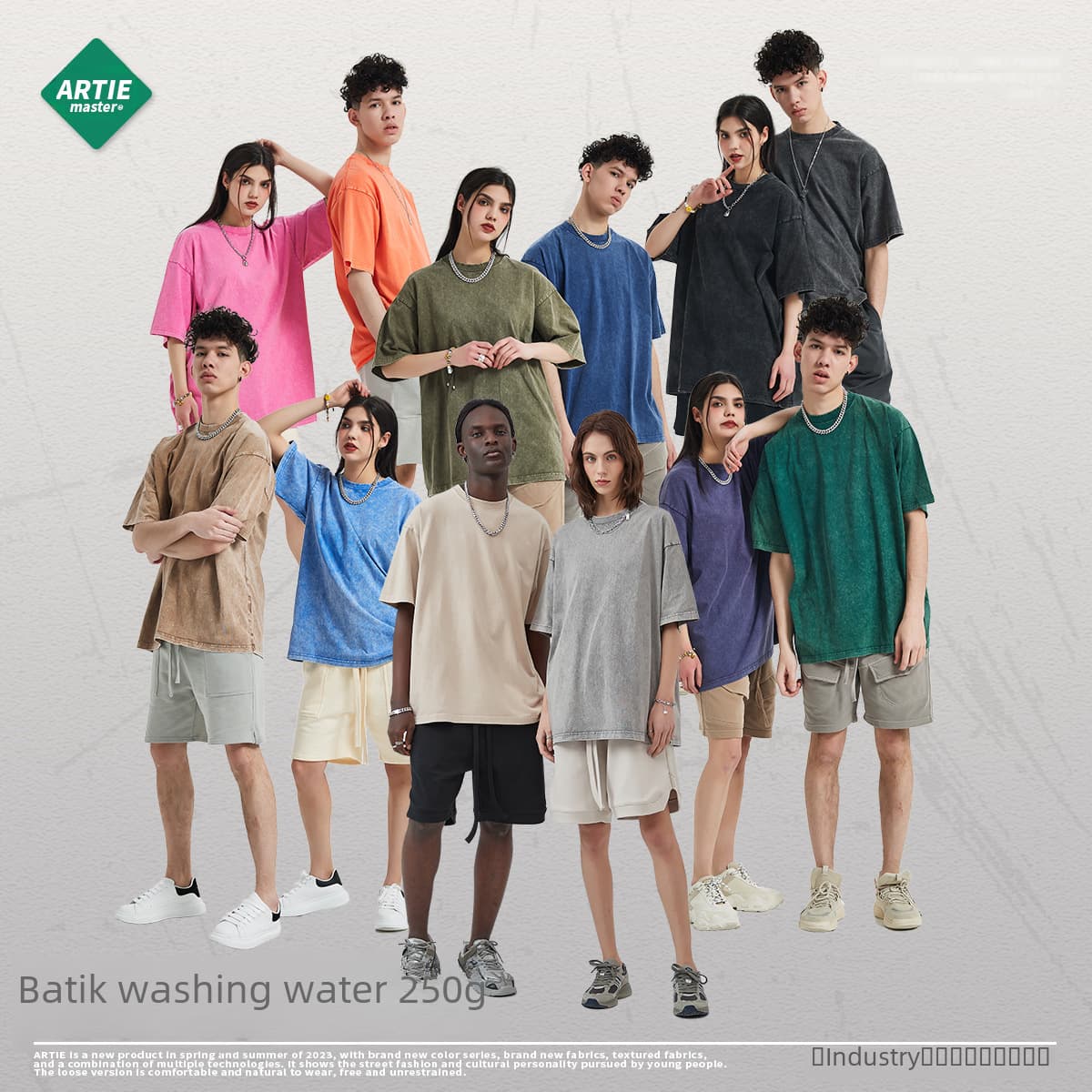 ARTIE 2025 S/S Snowflake Batik Washed T-Shirt – High Street Retro Style - OrientDig Spreadsheet