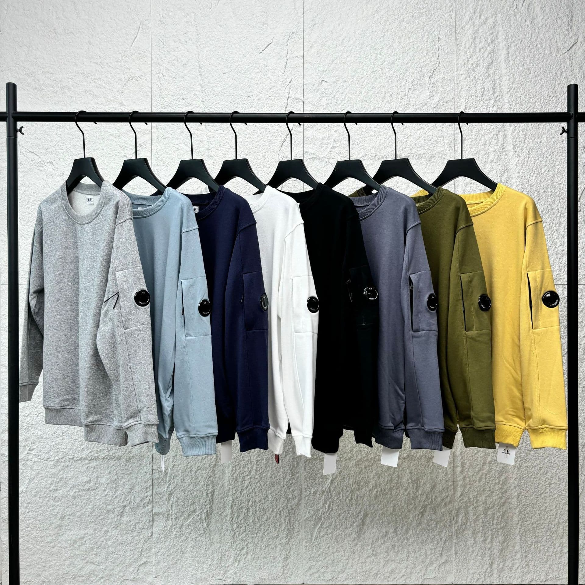 Cross-border quality casual loose round neck pullover sweater CP men's jacket wholesale British youth fashion brand men - OrientDig Spreadsheet