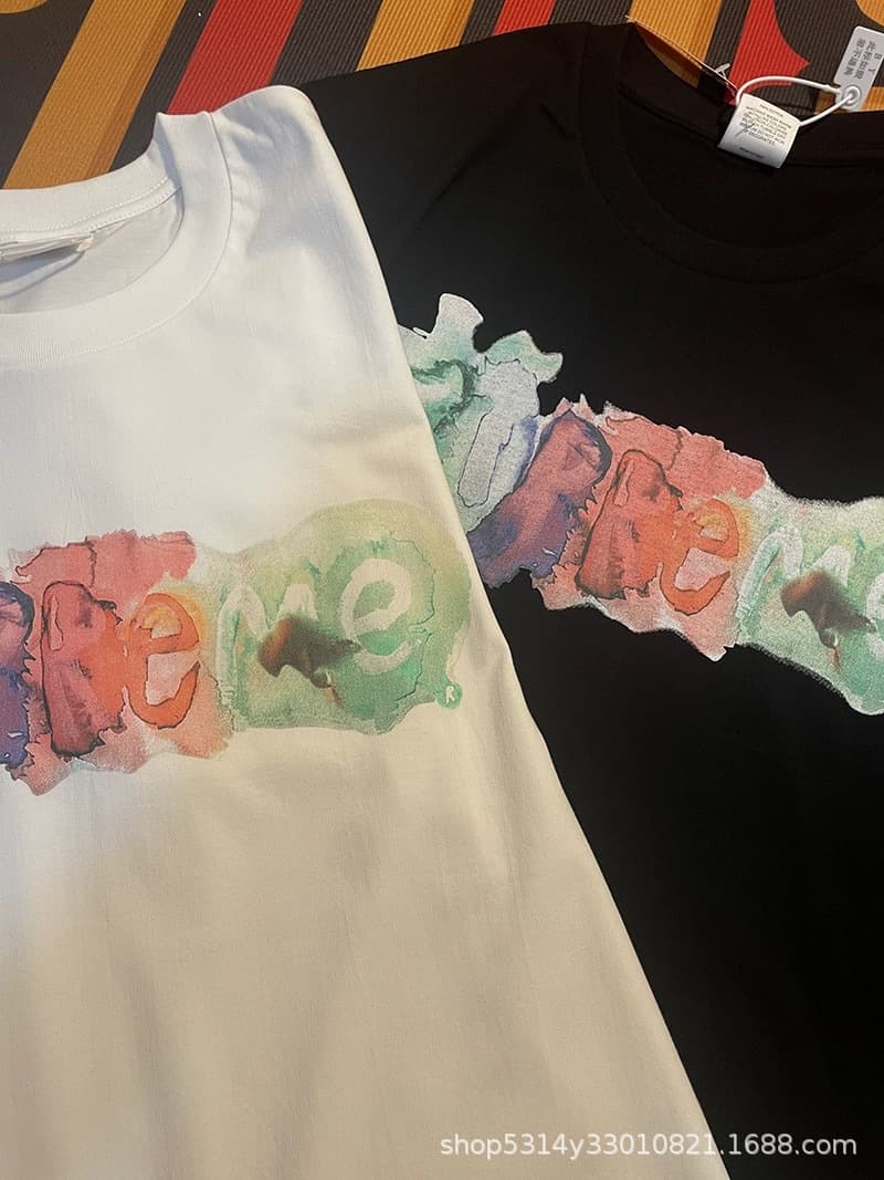 Street American trend brand BOX short tee Milan cross smoke classic letter short-sleeved T-shirt loose men and women - OrientDig Spreadsheet