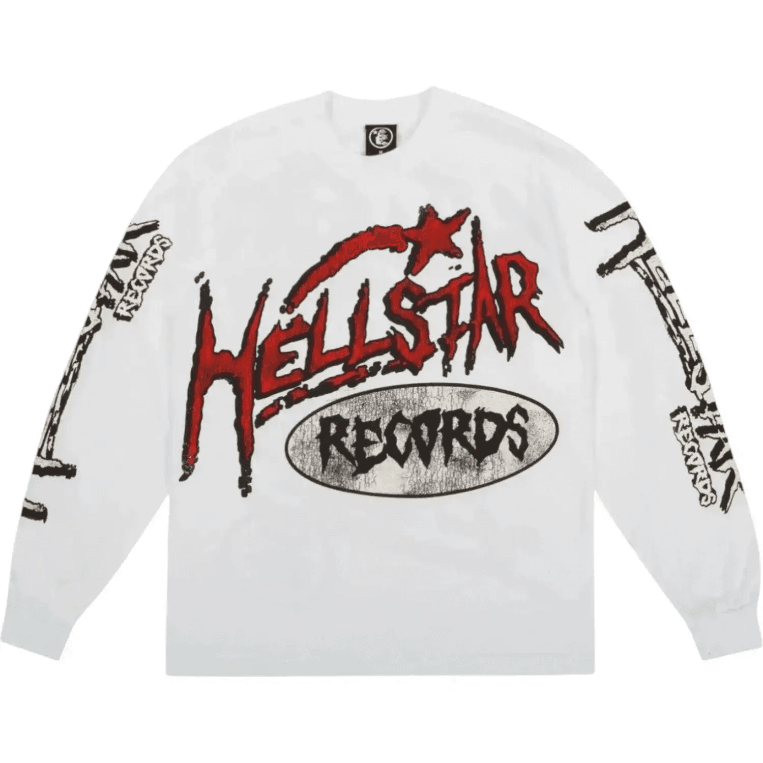 Hellstar White Studios Records Long Sleeve - OrientDig Spreadsheet