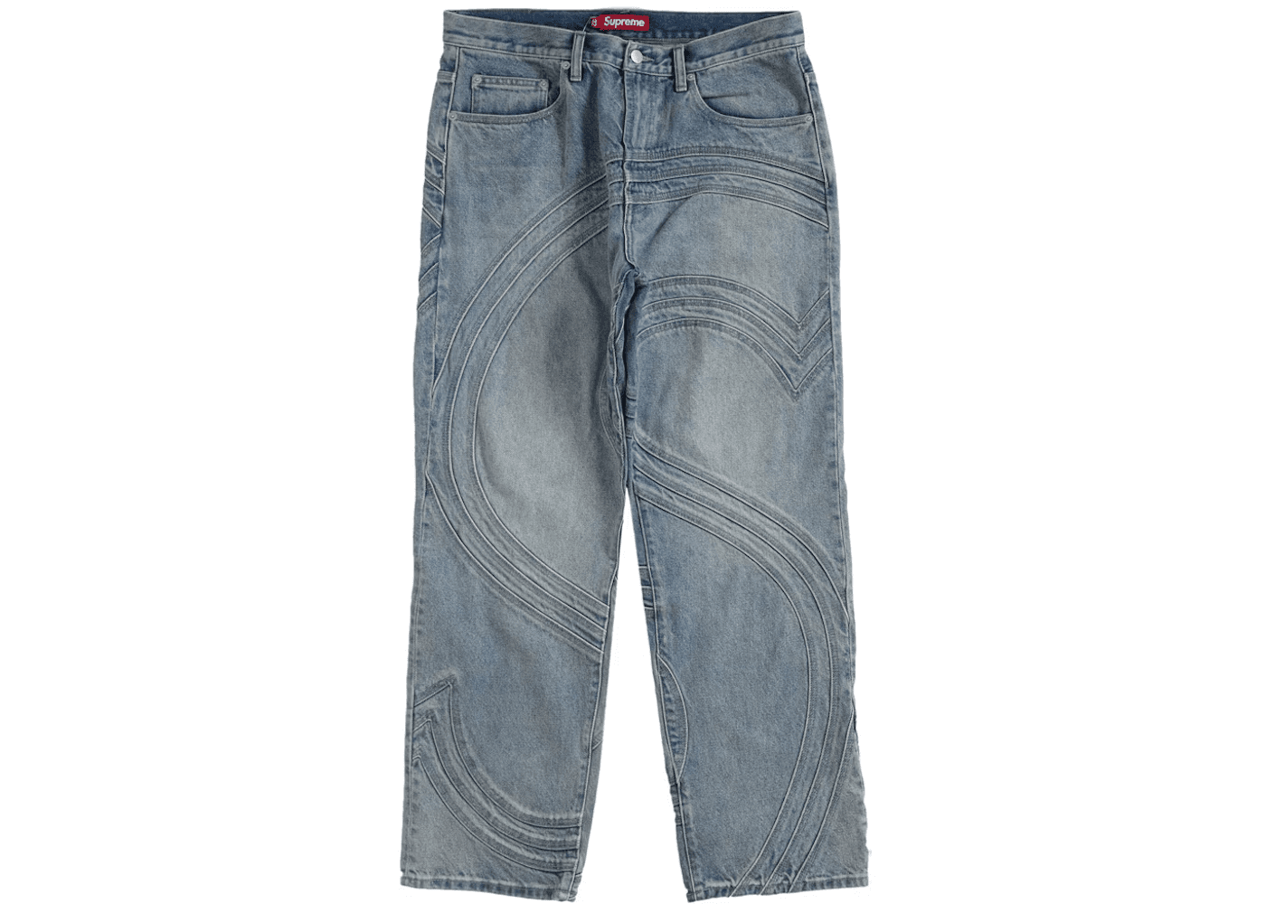 Supreme S Logo Loose Fit Jean Washed Blue - OrientDig Spreadsheet