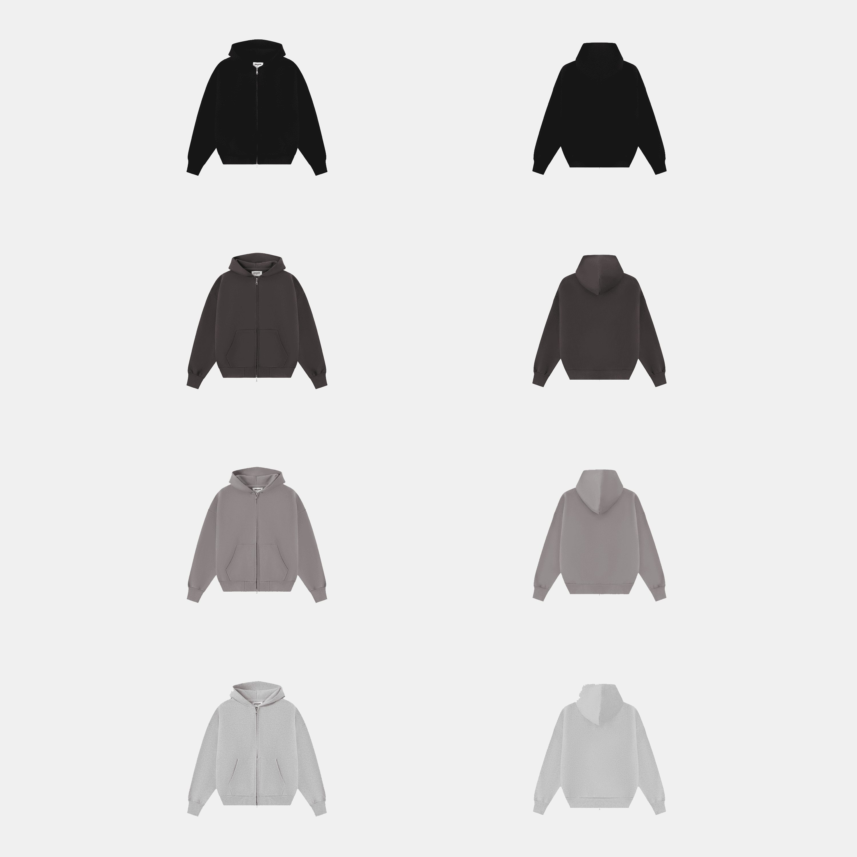 630gsm Union Kingdom Boxy Clean Fit Blank Zip-up Hoodie - OrientDig Spreadsheet
