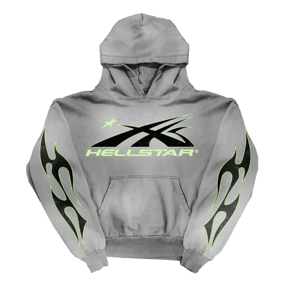 Hellstar Flame Hoodie Green/Grey - OrientDig Spreadsheet