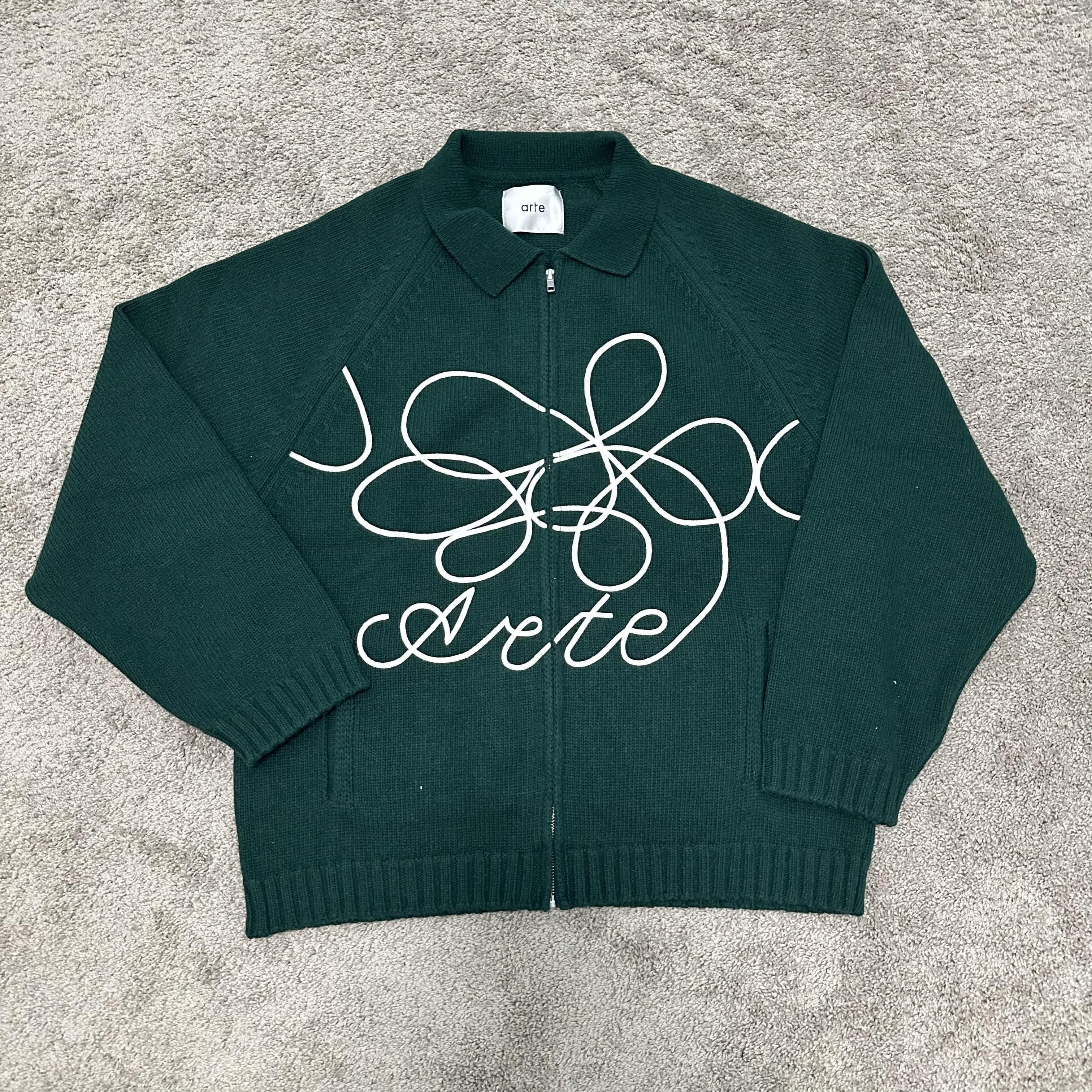 Arte Cardigan Flower Round Knit - OrientDig Spreadsheet