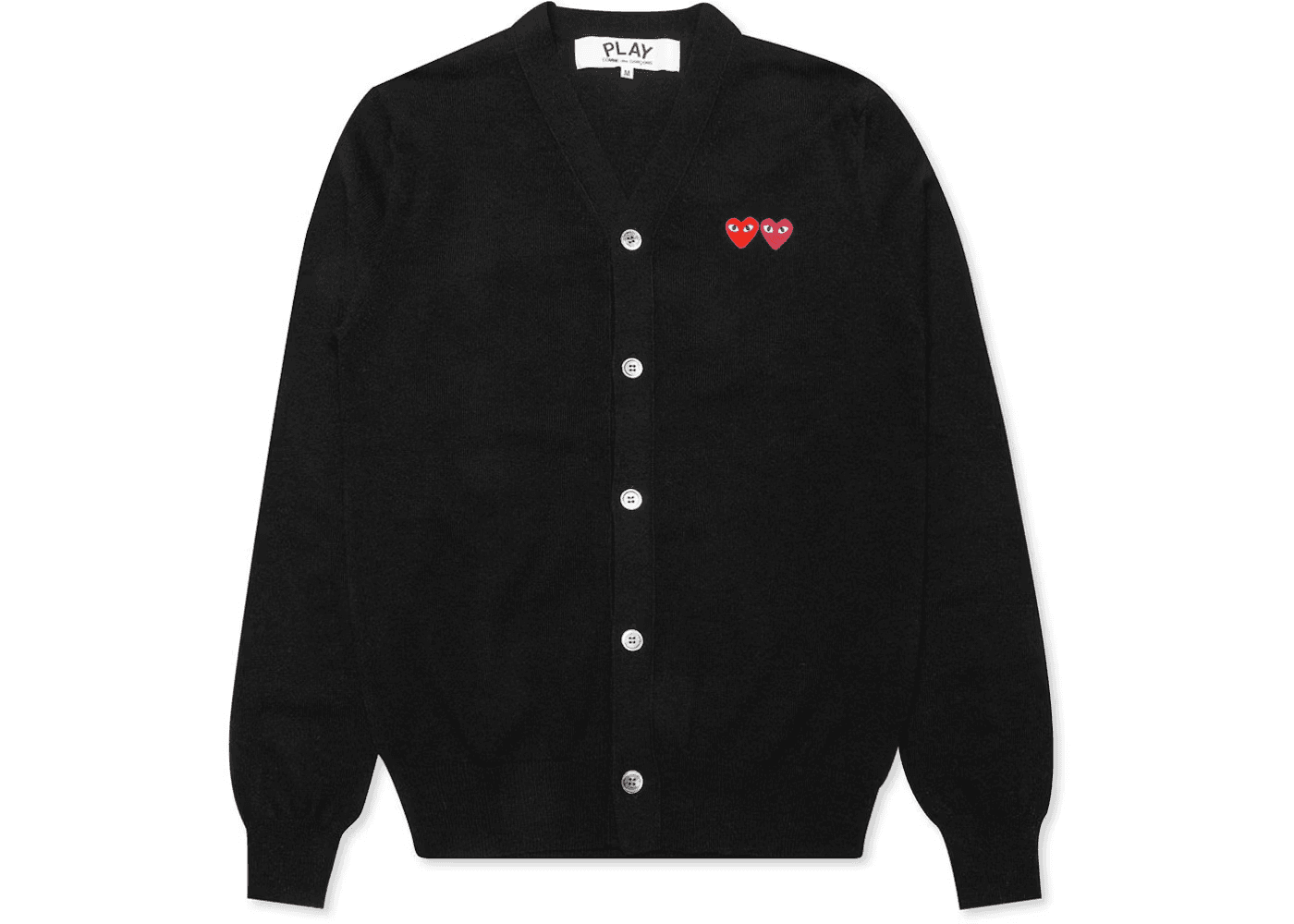CDG Double Heart Knit Cardigan - OrientDig Spreadsheet
