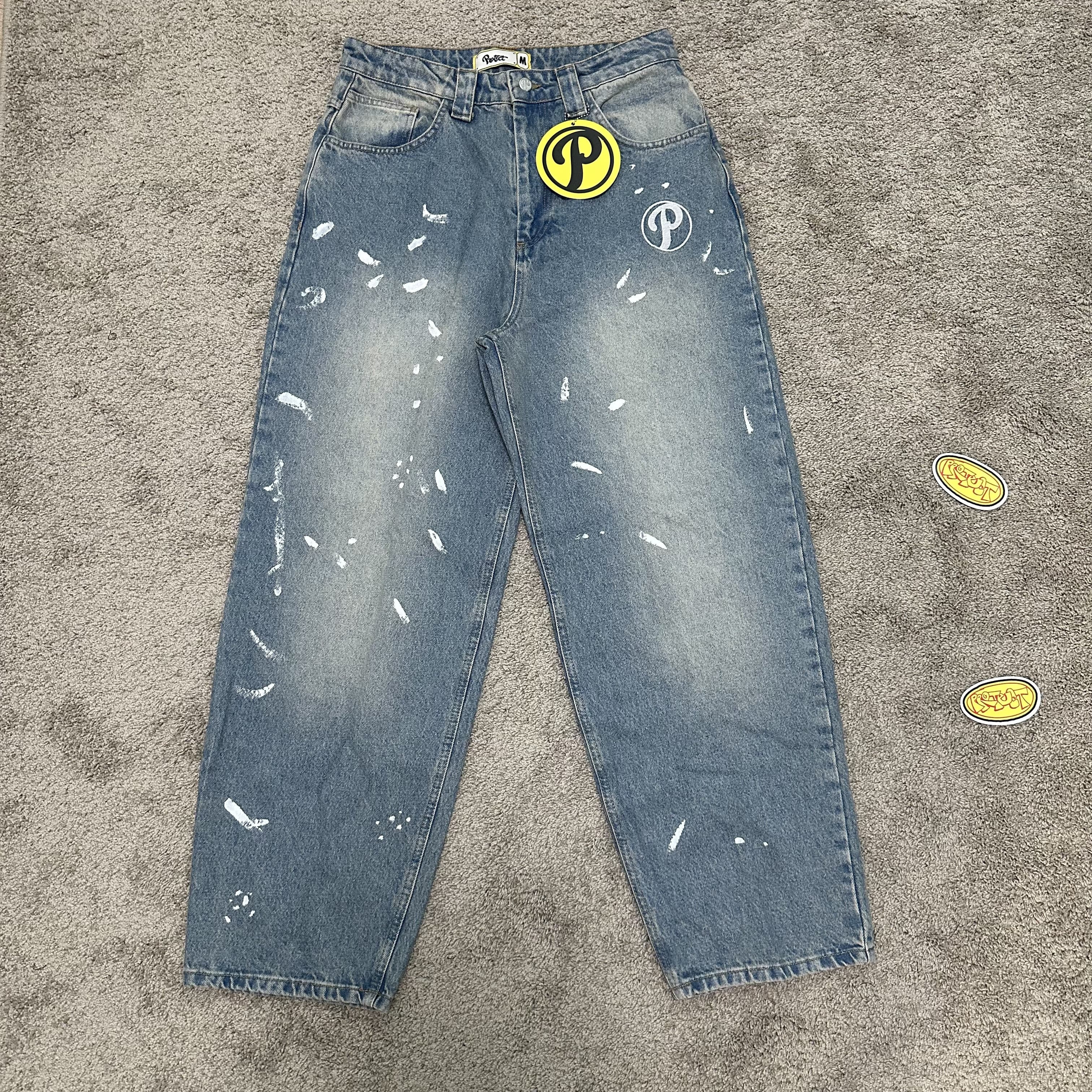 Protect Paint Splatter Bonkers Denim - OrientDig Spreadsheet