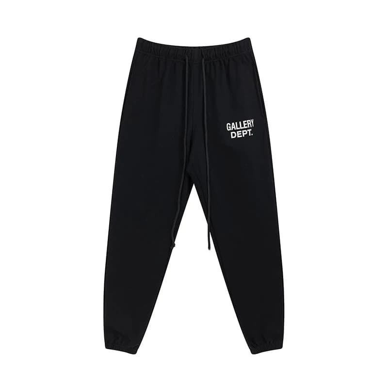 GALLERY DEPT basic style letter printed logo drawstring trousers pure cotton ankle banded slacks men's and women's sweatpants - OrientDig Spreadsheet
