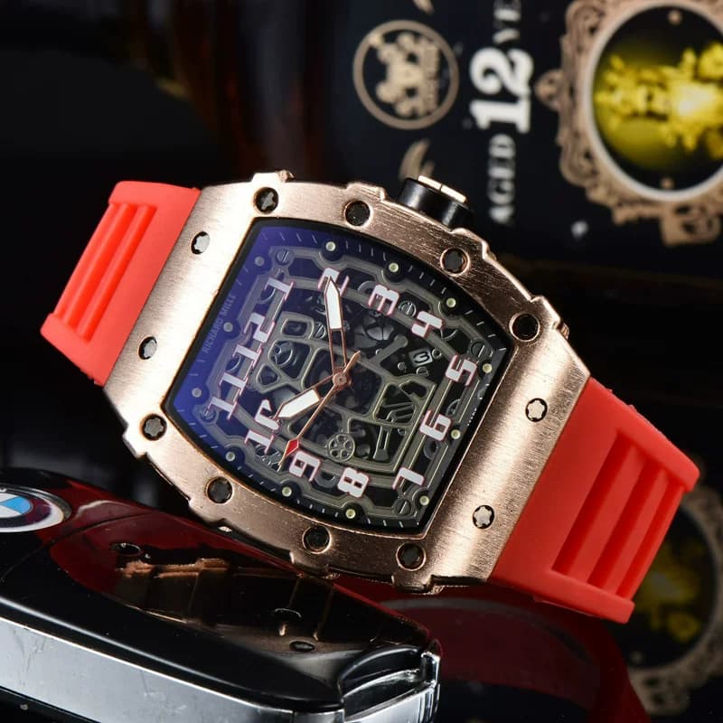 RM de new fashion hollowed-out business men's automatic watch high-end handsome barrel-shaped personalized watch men - OrientDig Spreadsheet