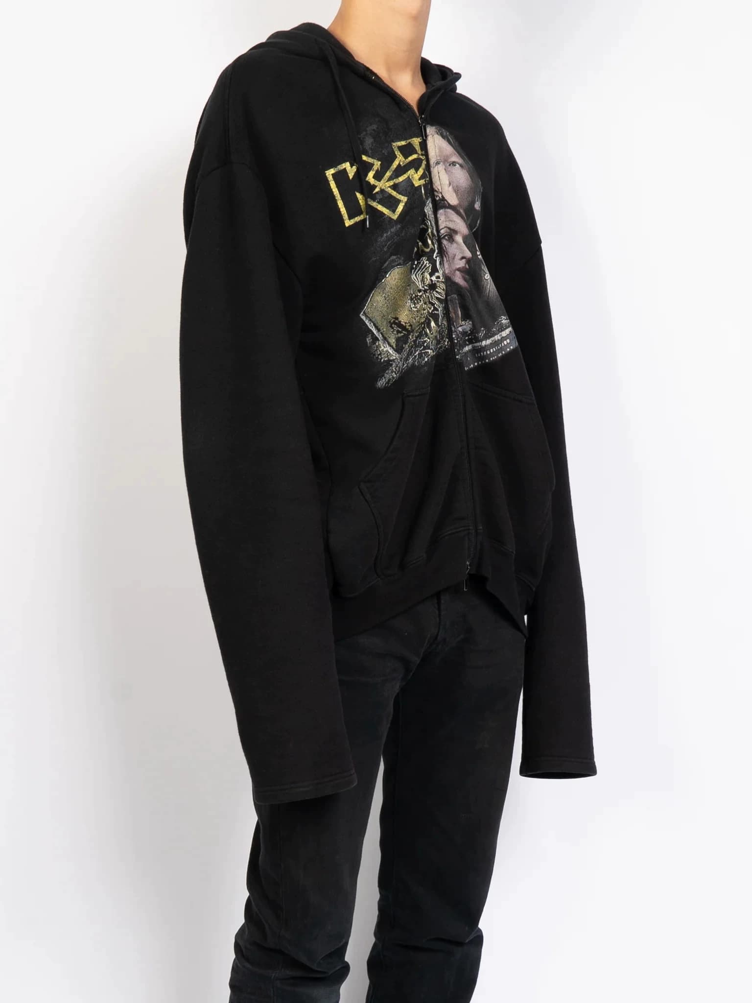 VET FW18 Oversized Titanic Split Autumn and Winter Men's Hooded Casual Loose Printed Sweatshirt - OrientDig Spreadsheet