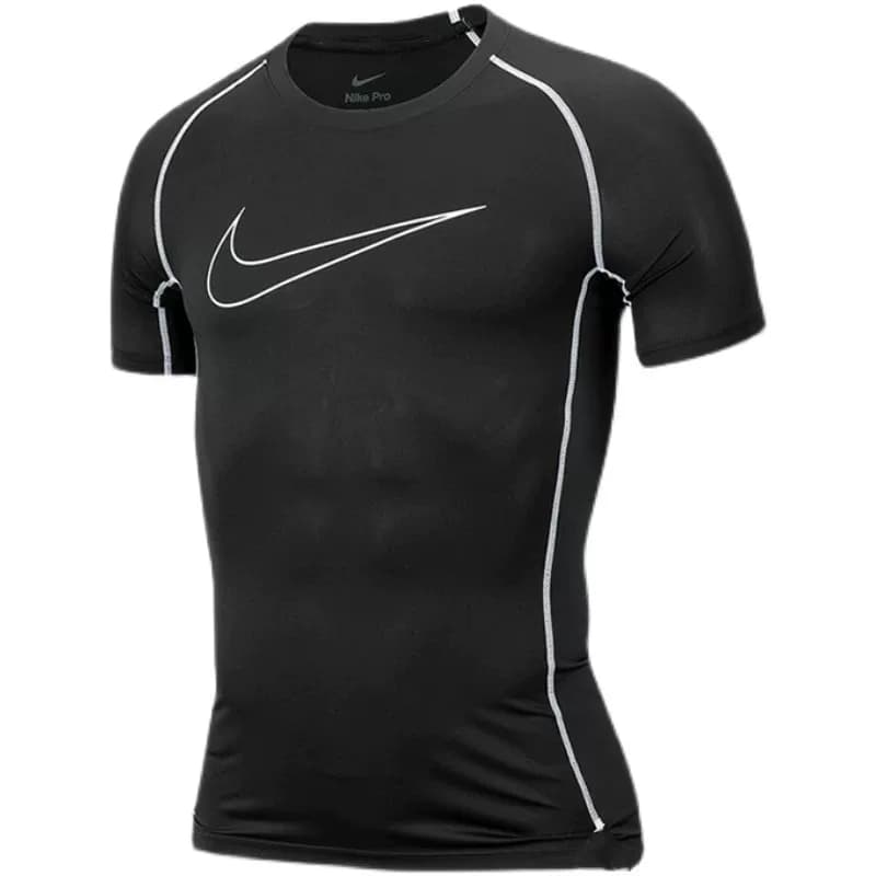 Men's sports tights short-sleeved T-shirt quick-drying sports running basketball training suit muscle top fitness clothes - OrientDig Spreadsheet