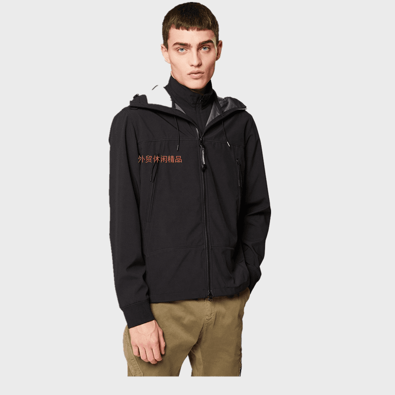 New Men's Autumn and Winter Plus Velvet Men's Cardigan Zipper Jacket CP Goggle Hood Jacket - OrientDig Spreadsheet