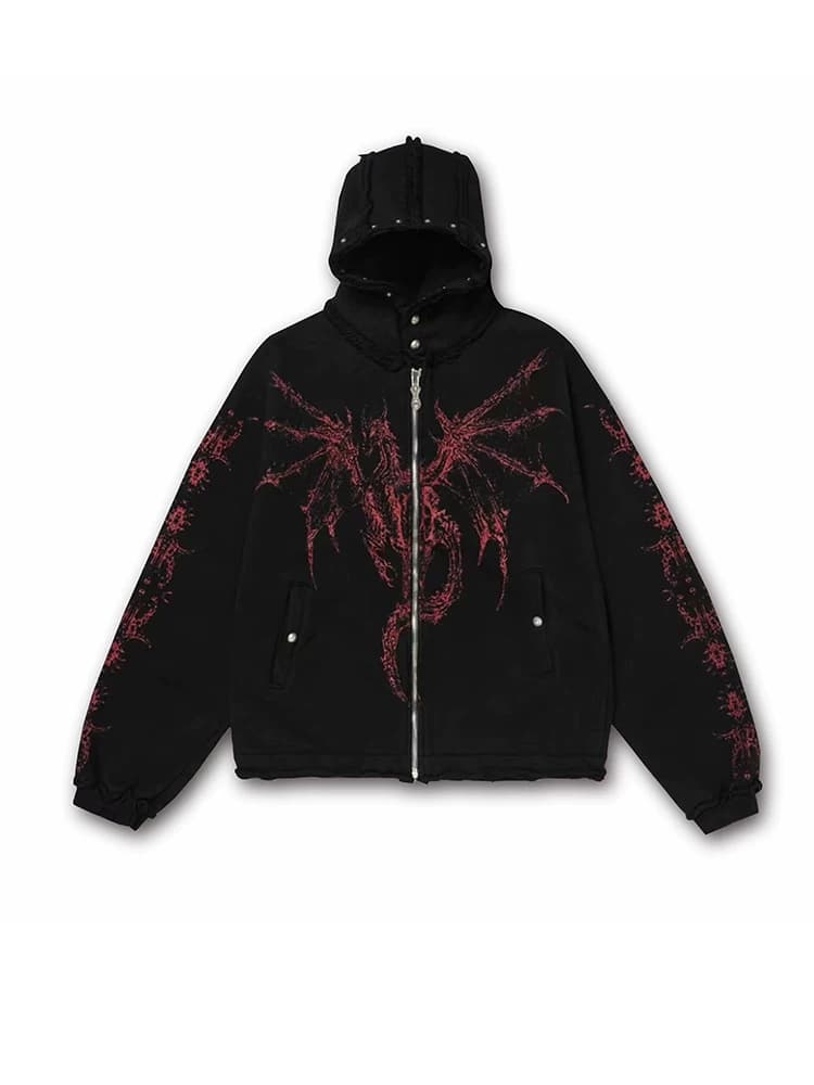Thug Club Dragon Stud Zip Up - OrientDig Spreadsheet