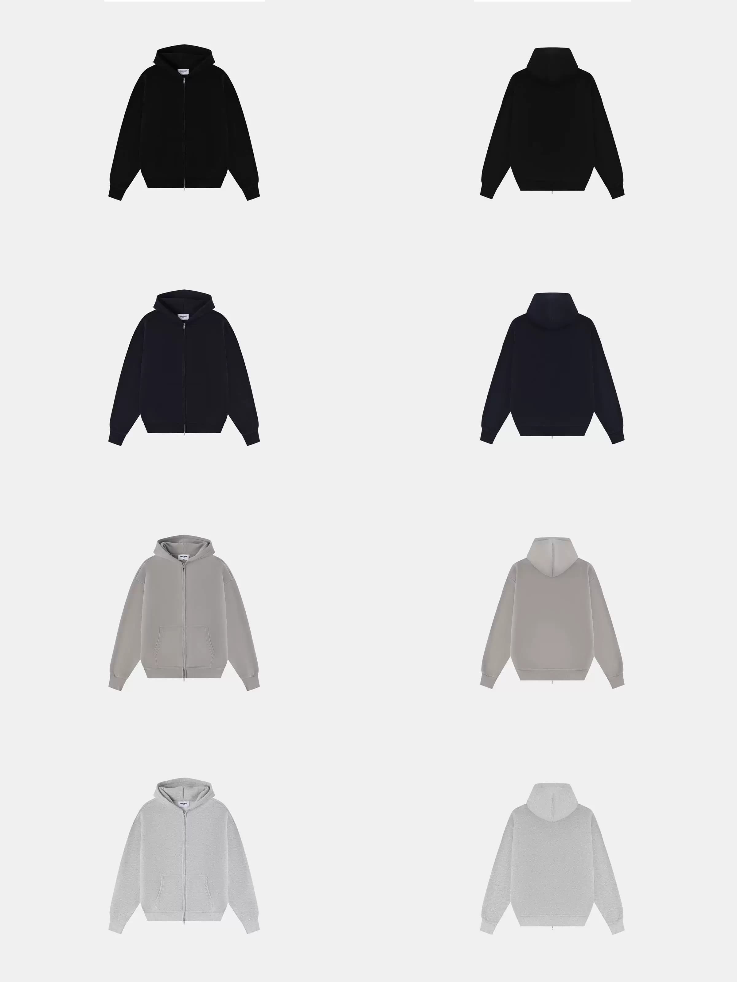 360g Union Kingdom zipper Hoodie - OrientDig Spreadsheet