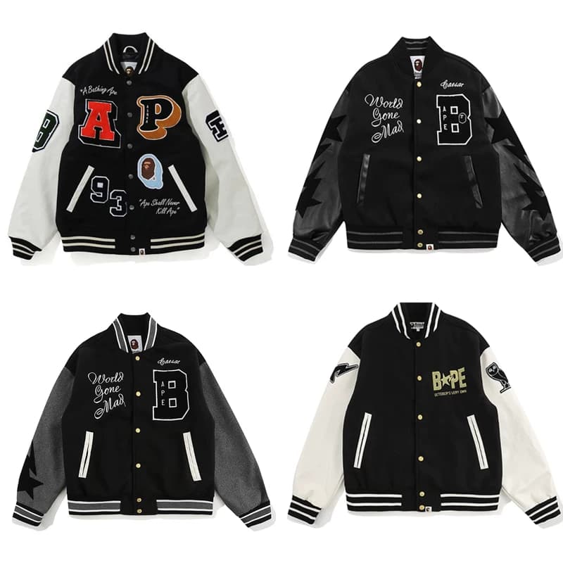 Bape Varsity Jacket 14 Styles - Image 3