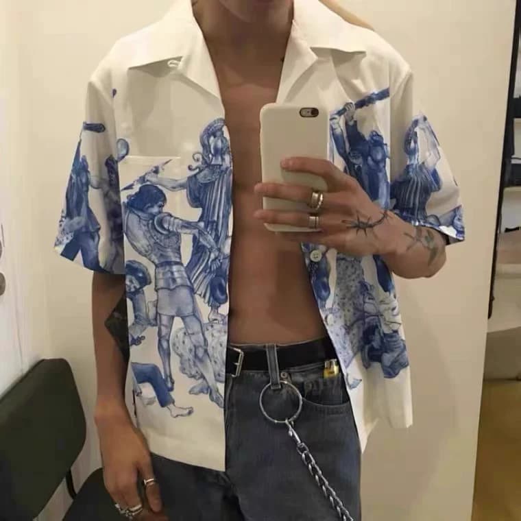 Welfare self-produced correct alignment version of the gods impossible true love shirt short sleeve shirt - OrientDig Spreadsheet