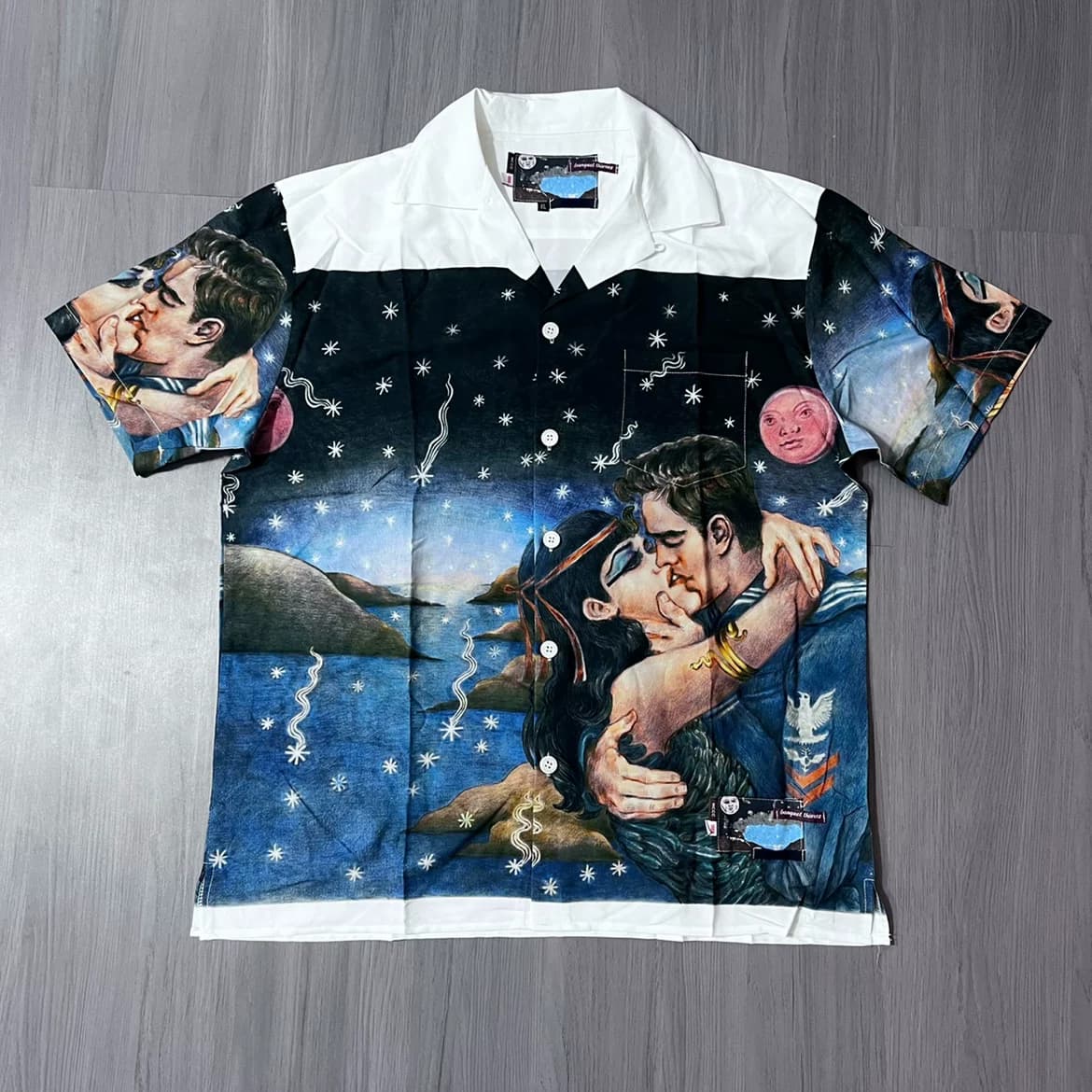 Welfare self-production correct version impossible true love fruit feast kiss half-sleeved shirt - OrientDig Spreadsheet