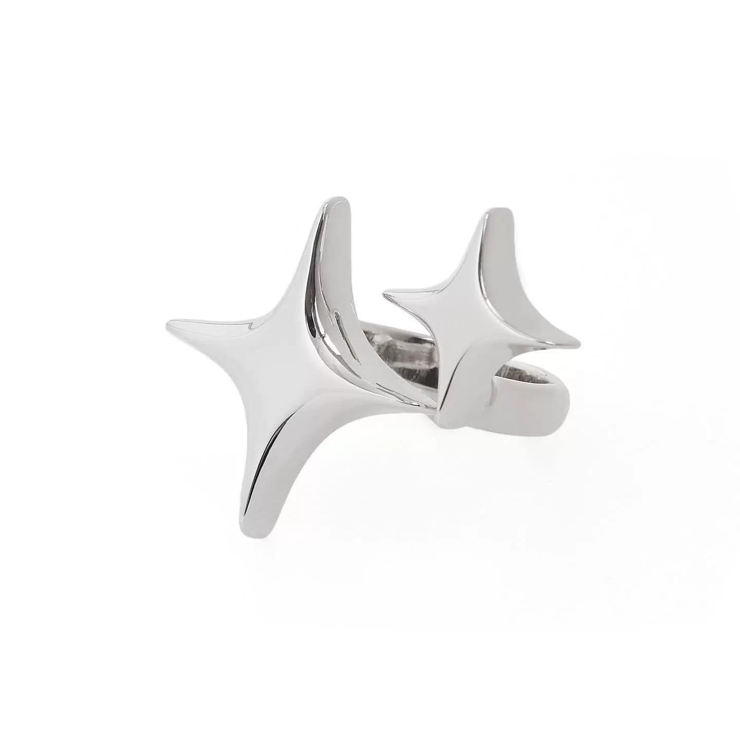 Fe3cSS21 bling bling ring star ring silver fine-tunable - OrientDig Spreadsheet