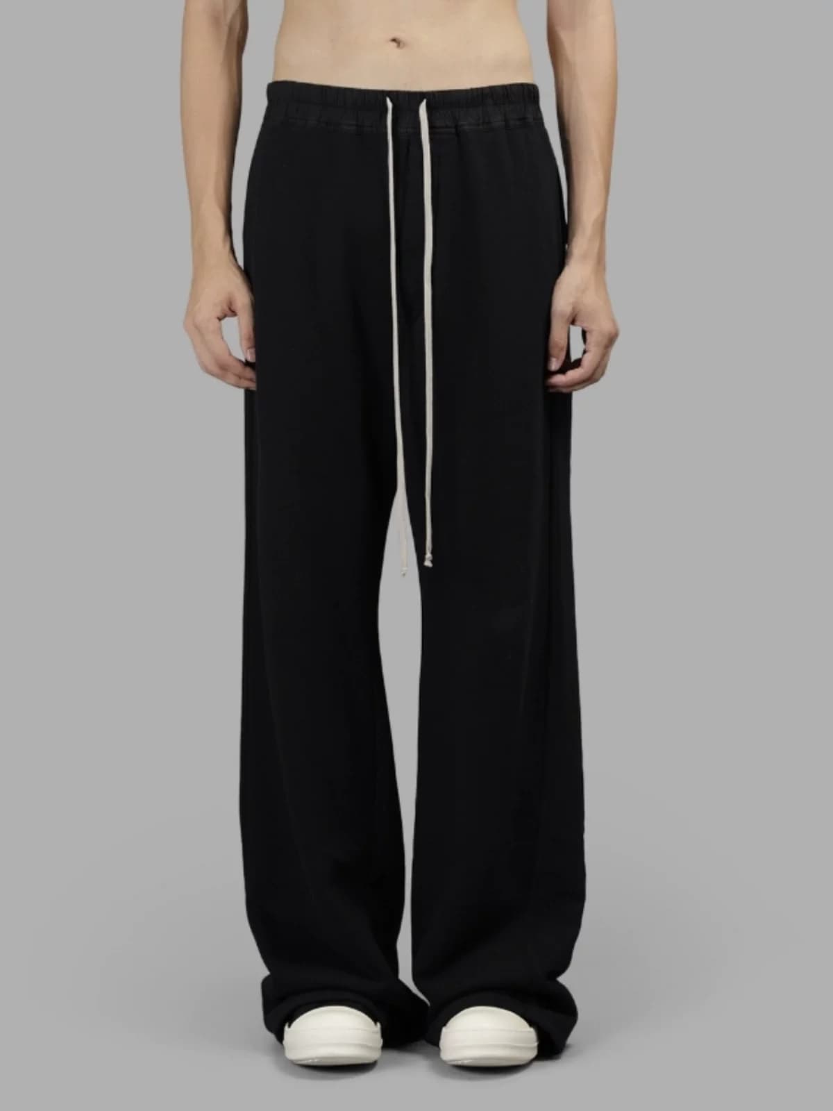 24RO style wide-leg workwear sports trousers European and American high-waisted floor-length sweatpants trendy drawstring fat-leg pants straight pants - OrientDig Spreadsheet