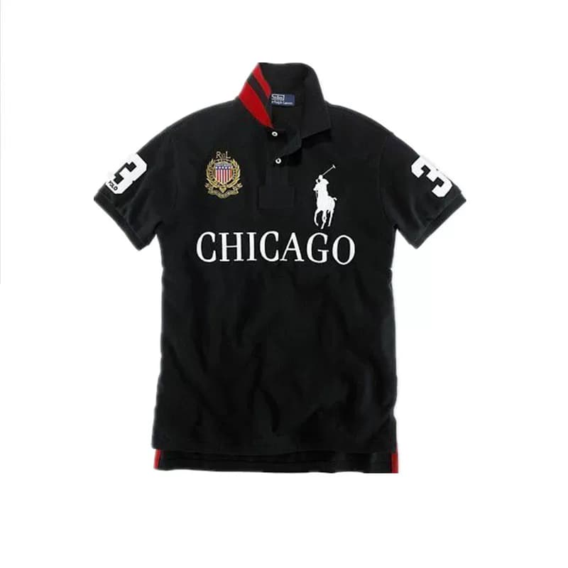 Summer city men's sports polo shirt large size t-shirt stand collar retro high value top casual short-sleeved t-shirt men - OrientDig Spreadsheet