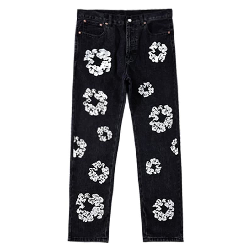 Park Jae FAN same FAN DENIM TEARS kapok washed ancient American DENIM pants men's high street ins - OrientDig Spreadsheet