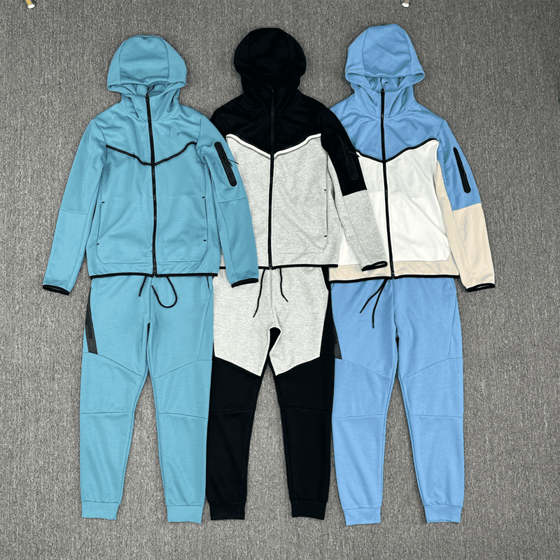 23 years spring and autumn sports suit men's hooded training jacket outerwear cotton running slim casual sweatshirt pants - OrientDig Spreadsheet