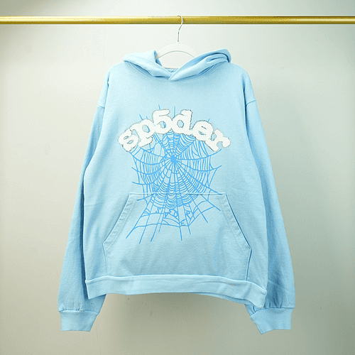 Spider Web Hoodie Hoodie Sky Blue - OrientDig Spreadsheet