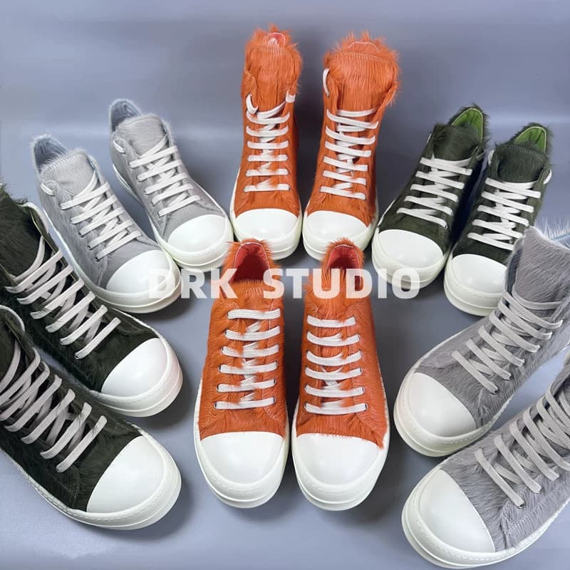 D's homemade 21FW main line horse hair high-top shoes horse hair low-top shoes unisex couple shoes - OrientDig Spreadsheet