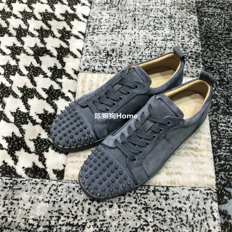 CLOUMANCE new gray suede four seasons suede rivet shoes - OrientDig Spreadsheet