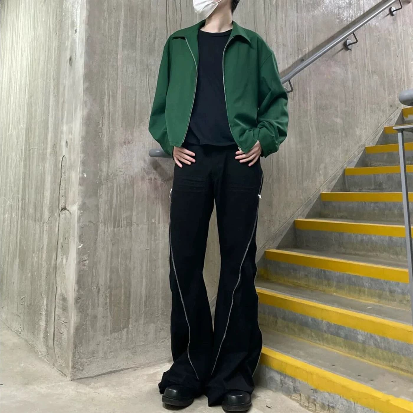 Ready stock Ro style double line zipper cow king banana loose casual straight flared denim trousers - OrientDig Spreadsheet