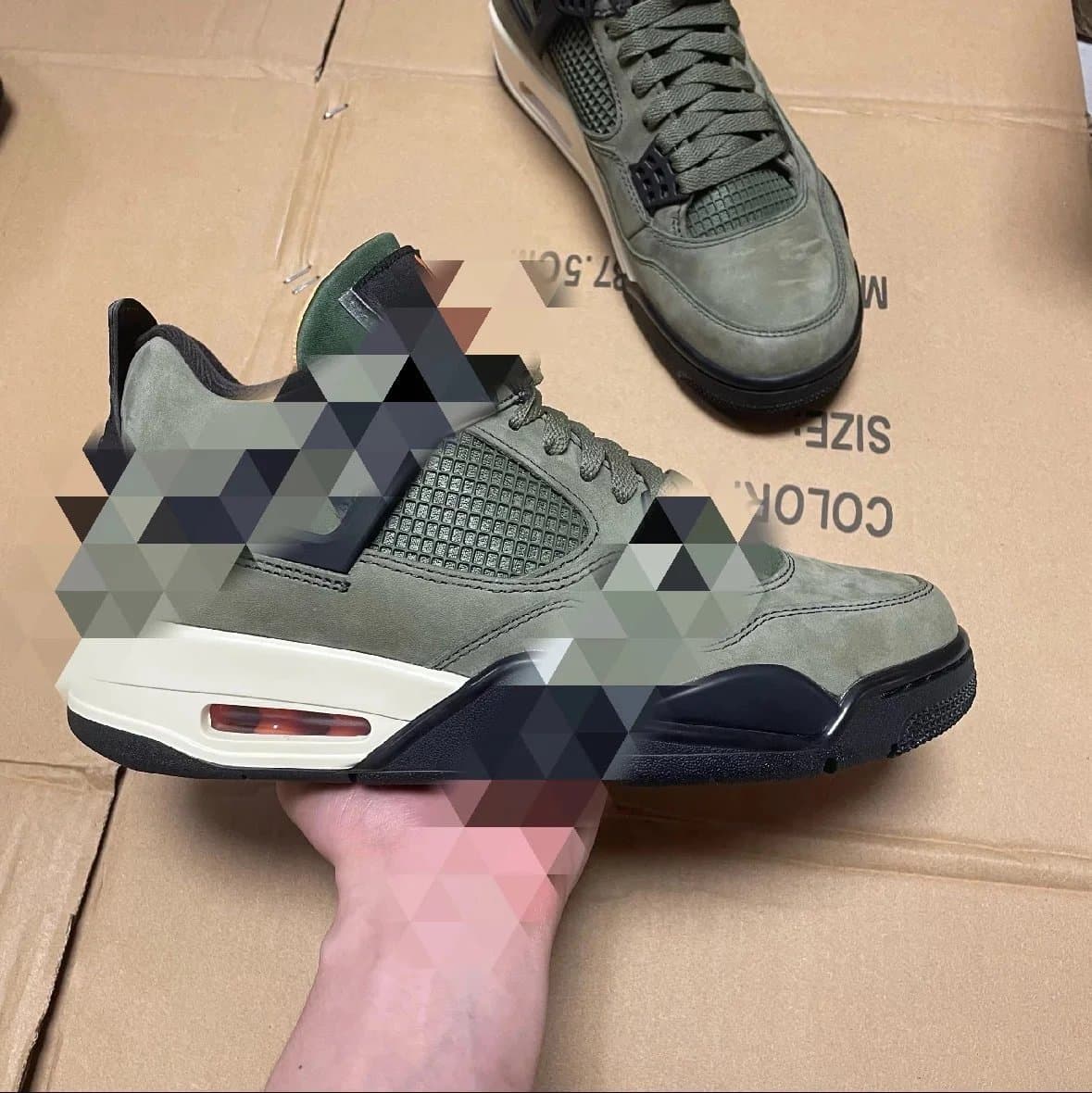 Air Jordan 4 Retro UNDEFEATED olive green GX - OrientDig Spreadsheet
