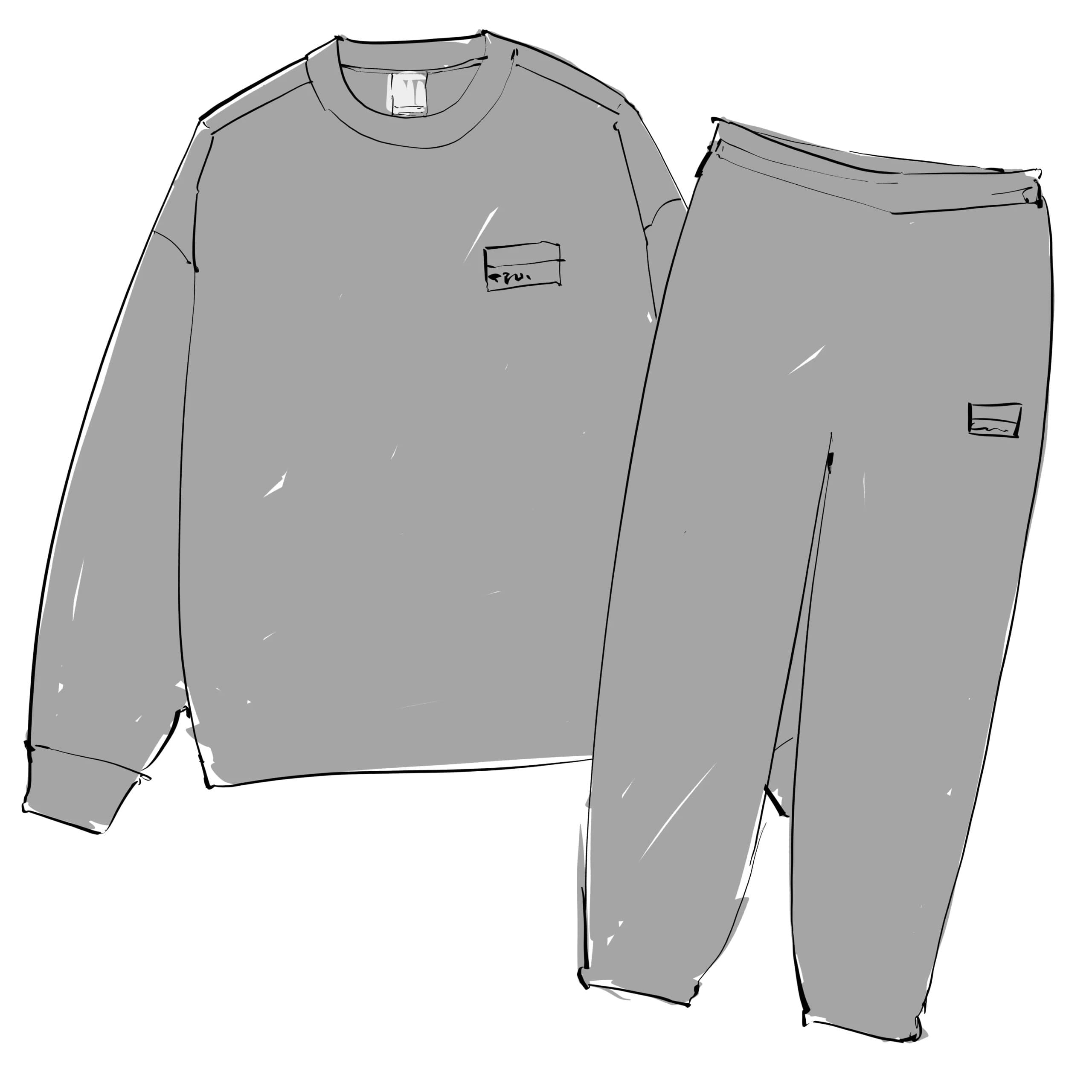 22FW stu Tracksuit sweatshirt and sweatpants set - OrientDig Spreadsheet