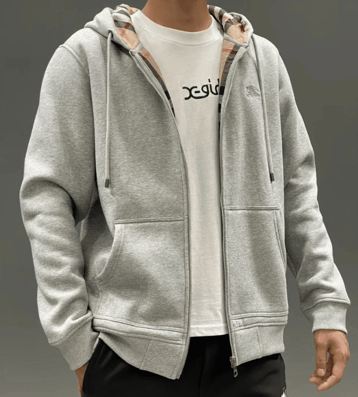 Cotton Zip-Up Cardigan Sweatshirt with Hood - OrientDig Spreadsheet