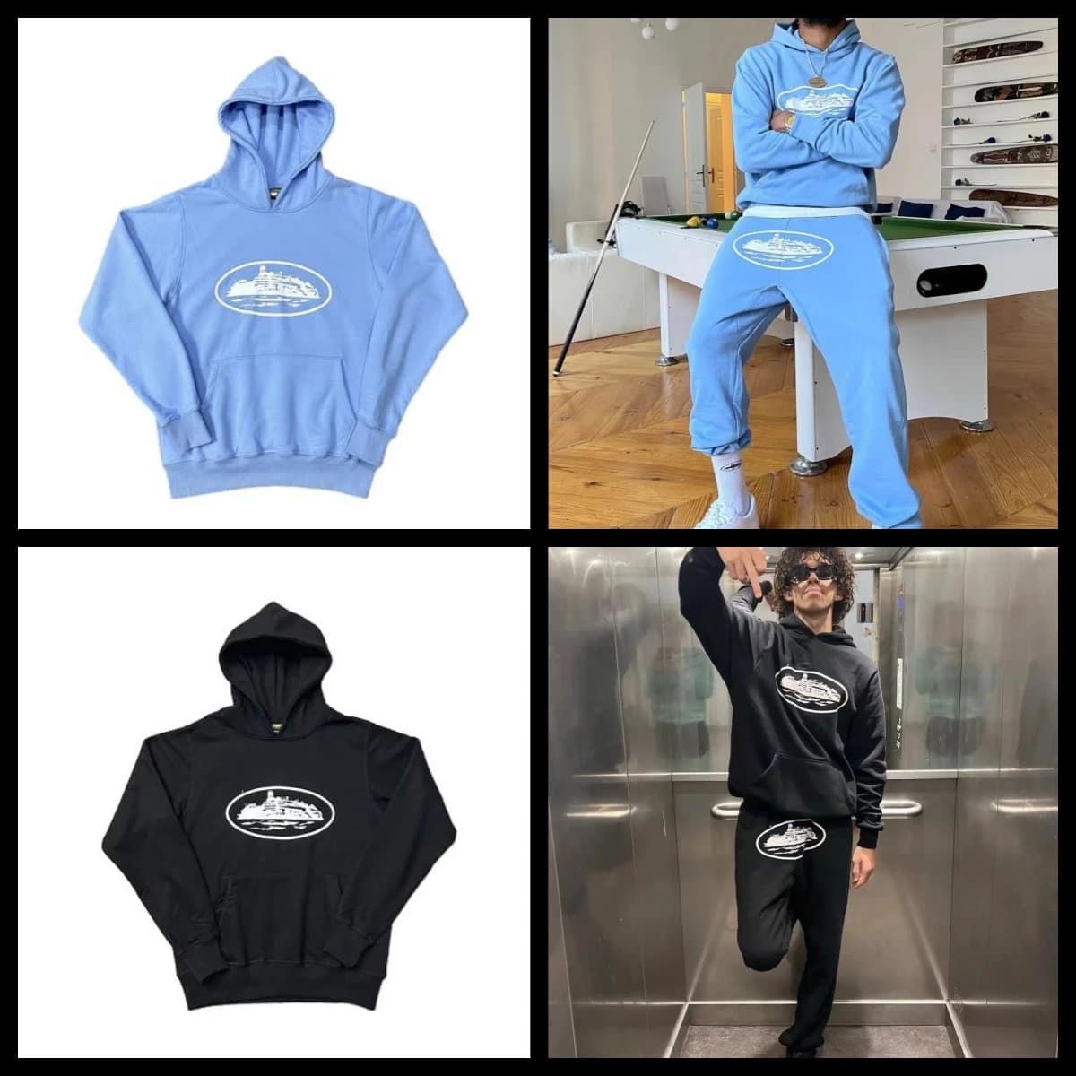 Sweatpants Street Sports Fashion Hood Sweatshirt with Plush - OrientDig Spreadsheet