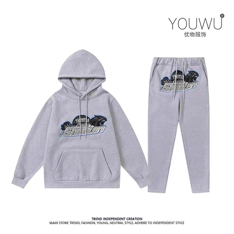 European and American fashion brand autumn and winter loose sweater American high street style men and women hooded suit - OrientDig Spreadsheet