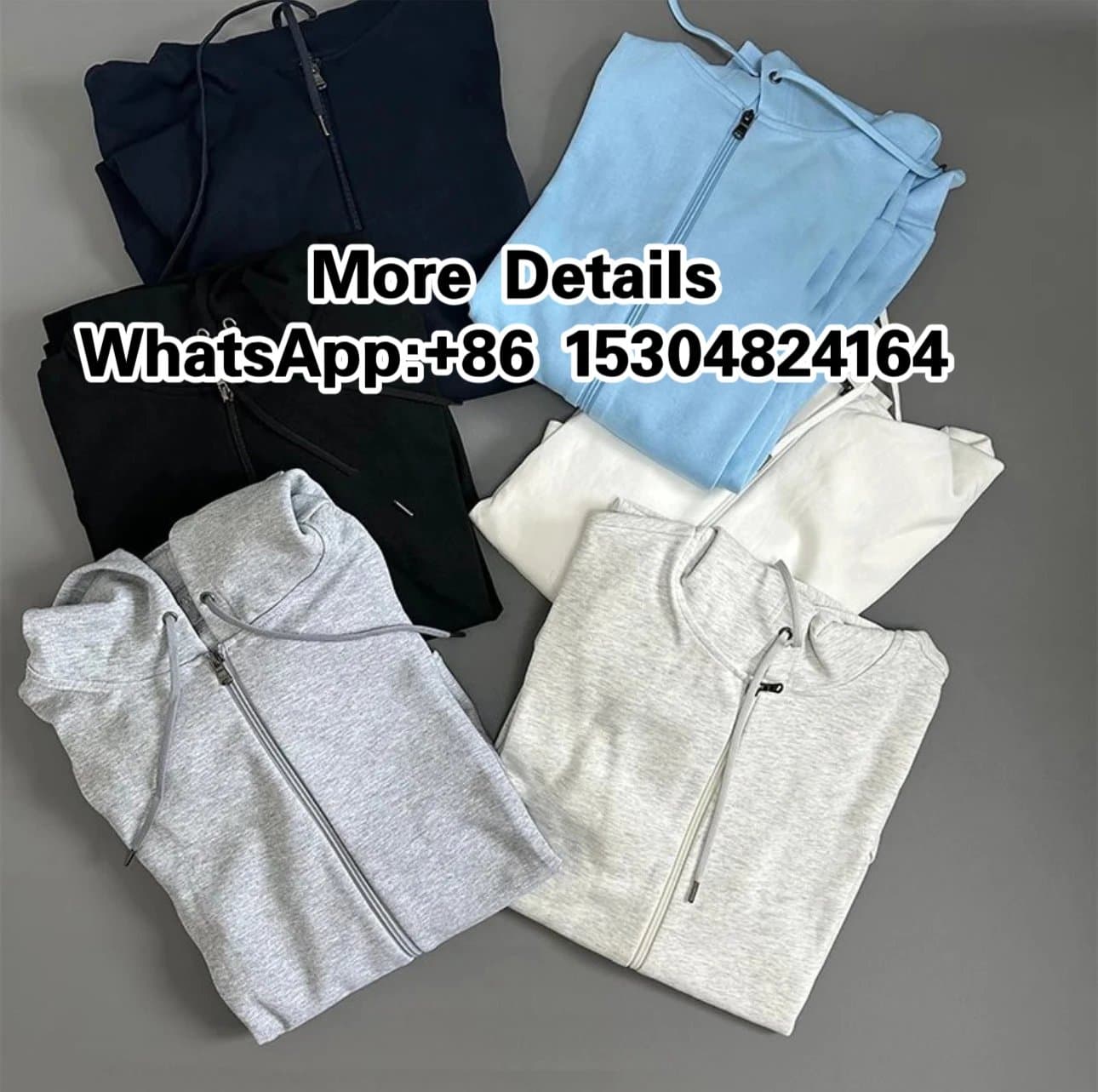 Double-sided fabric zip-up hooded sweatshirt - OrientDig Spreadsheet