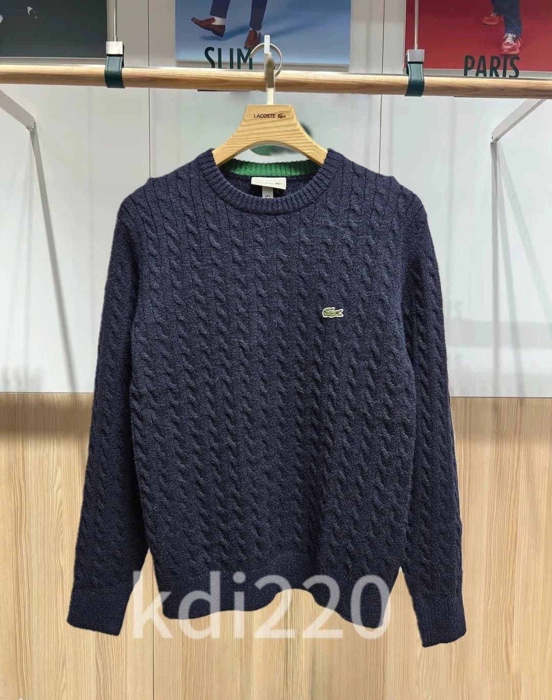 Lacoste Twister Cord Knitted Crewneck - OrientDig Spreadsheet