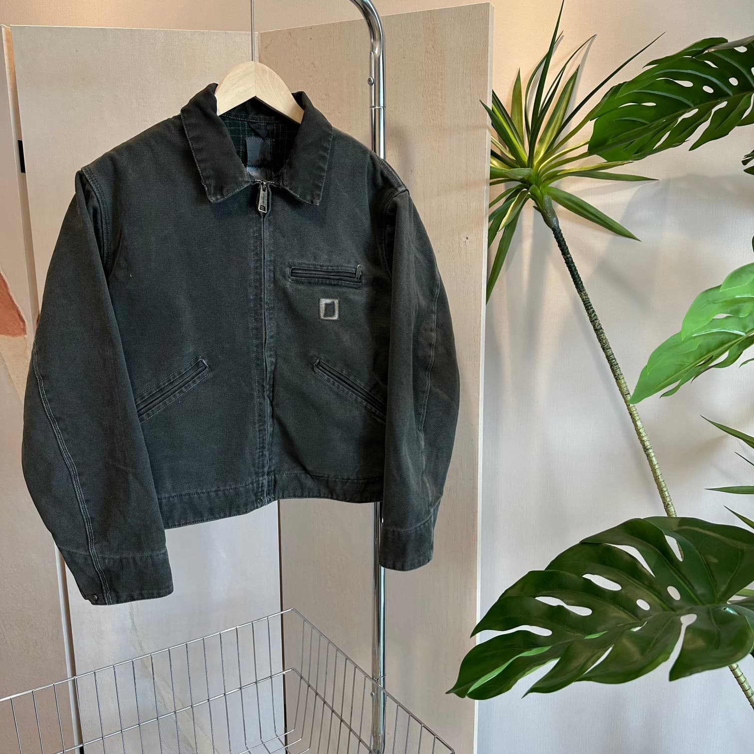 Kaj97 American-style heavy washed autumn short wide Detroit jacket workwear zipper cleanfit coat for men - OrientDig Spreadsheet