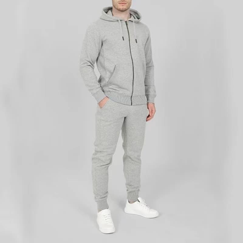 2024 new classic zipper cardigan casual trend plus velvet sweater suit drawstring hooded printed two-piece suit - OrientDig Spreadsheet